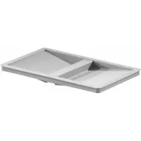 Hailo Couvercle 1128339 pour seau intérieur 38 litres gris clair