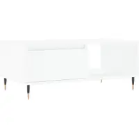 vidaXL Table basse blanche 90x50x36,5 cm Bois composite