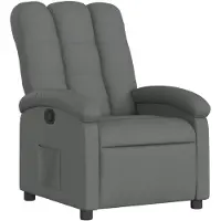 vidaXL Fauteuil relax gris foncé Tissu