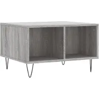 vidaXL Table basse Gris Sonoma 60x50x36,5 cm Bois composite