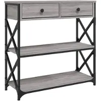 vidaXL Table console sonoma gris 75x28x75 cm bois d'ingénierie