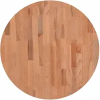 vidaXL Dessus de table Ø60x4 cm rond bois massif de hêtre