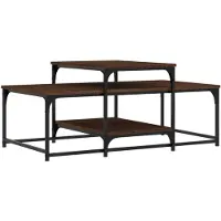 vidaXL Table basse marron imitation chêne 102x60x45 cm Bois composite