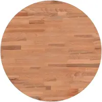 vidaXL Dessus de table Ø50x4 cm rond bois massif de hêtre