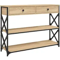 vidaXL Table console chêne sonoma 100x28x75 cm bois d'ingénierie