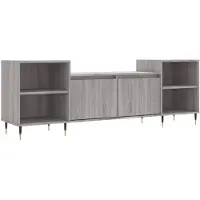 vidaXL Armoire TV Gris Sonoma 160x35x55 cm Bois composite