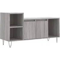 vidaXL Armoire TV Gris Sonoma 100x35x55 cm Bois composite