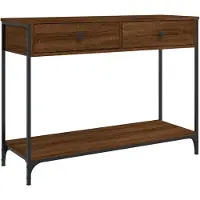 vidaXL Table console chêne marron 100x34,5x75 cm bois d'ingénierie