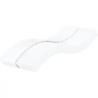 vidaXL Matelas mousse blanc 90x190 cm degré de fermeté H2 H3