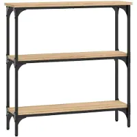 vidaXL Table console Chêne Sonoma 75x22,5x75 cm Bois d'ingénierie