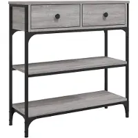 vidaXL Table console sonoma gris 72,5x25x75 cm bois d'ingénierie