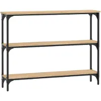 vidaXL Table console chêne sonoma 100x22,5x75 cm bois d'ingénierie