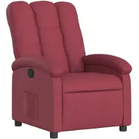 vidaXL Fauteuil relax rouge vin Tissu