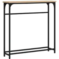 vidaXL Table console Chêne Sonoma 75x19,5x75 cm Bois d'ingénierie