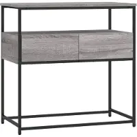vidaXL Table console sonoma gris 75x40x75 cm bois d'ingénierie