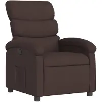 vidaXL Fauteuil relax brun foncé Tissu