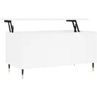vidaXL Table basse blanche 90x44,5x45 cm Bois composite