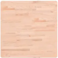 vidaXL Dessus de table 70x70x2,5 cm carré bois massif de hêtre