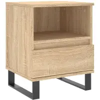 vidaXL Table de chevet chêne sonoma 40x35x50 cm bois d’ingénierie