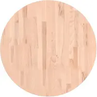 vidaXL Dessus de table Ø70x4 cm rond bois massif de hêtre