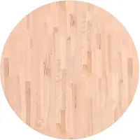 vidaXL Dessus de table Ø90x1,5 cm rond bois massif de hêtre