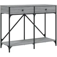 vidaXL Table console sonoma gris 100x39x78,5 cm bois d'ingénierie