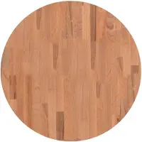 vidaXL Dessus de table Ø60x2,5 cm rond bois massif de hêtre