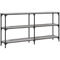 vidaXL Table console sonoma gris 150x29x75 cm bois d'ingénierie