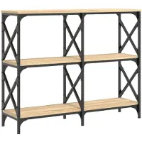 vidaXL Table console chêne sonoma 100x28x80,5 cm bois d'ingénierie