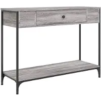 vidaXL Table console sonoma gris 100x34,5x75 cm bois d'ingénierie