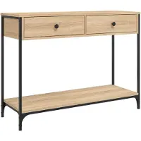 vidaXL Table console chêne sonoma 100x34,5x75 cm bois d'ingénierie