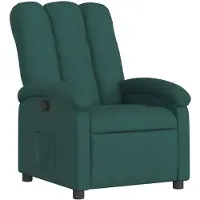 vidaXL Fauteuil relax vert foncé Tissu