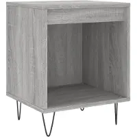 vidaXL Table de chevet sonoma gris 40x35x50 cm bois d’ingénierie