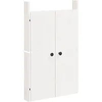 vidaXL Portes de cuisine d'extérieur blanc 50x9x82 cm bois pin massif