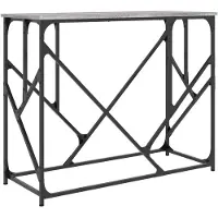 vidaXL Table console sonoma gris 100x40x80 cm bois d'ingénierie