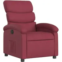 vidaXL Fauteuil relax rouge vin Tissu