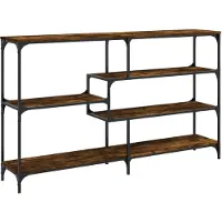 vidaXL Table console chêne fumé 160x32x95 cm bois d'ingénierie