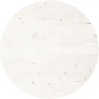 vidaXL Dessus de table rond blanc Ø70x3 cm bois de pin massif