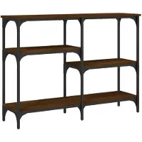 vidaXL Table console chêne marron 102x29x75 cm bois d'ingénierie
