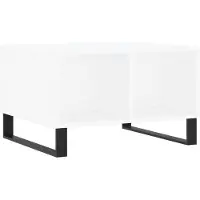 vidaXL Table basse blanche 60x50x36,5 cm Bois composite