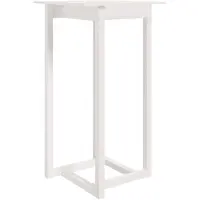 vidaXL Table de bar blanc 60x60x110 cm pin massif