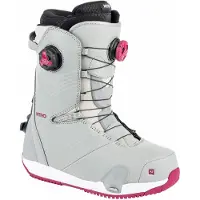 Nitro - Boots de snowboard all-mountain - Dynasty Step On Boa Iron Wine pour Femme - Taille 39 1/3 - Gris