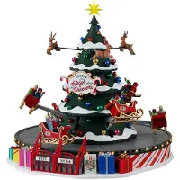 Lemax Spinners de Carnival Santa's Sleigh, avec adaptateur 4.5V : Nouveau 2021