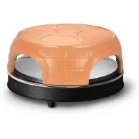 Emerio Pizzarette Original – four à pizza pour 4 personnes – fonction pré-cuisson – dôme en terre cuite fait main – PO-115847.1 – 1000 W