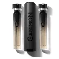 GAMMON 8741 Black Notes Parfum Starter Set A (2x20 ml), le parfum boisé et sucré BLACK PIANO pour hommes (Coffret de parfum)