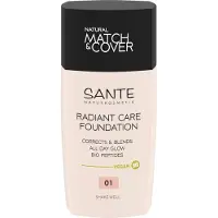 Sante Naturkosmetik Fond de teint Radiant Care, 01 Warm Ivory (30 ml)
