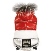 Croci Hondenjas Ours polaire padded Rood (30, Manteau pour chien)