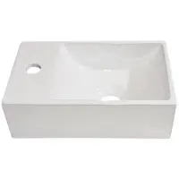 Best design Wonder fontaine 29x18x9.5cm 1 trou de robinet à gauche céramique blanc 3875090