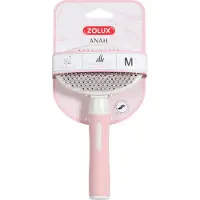 Zolux ANAH, brosse douce avec aiguilles rétractables pour chats, M, 1 pc