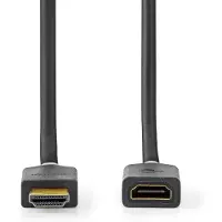 Ginza.se Câble HDMI  haute vitesse avec Ethernet HDMI mâle HDMI femelle 4K@60Hz ARC 18 Gbp (2 m), Câble vidéo, Gris